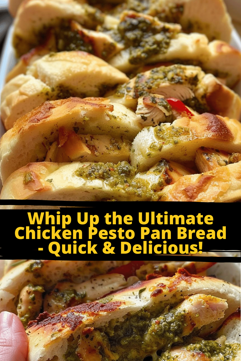 Homemade Chicken Pesto Focaccia Homemade Chicken Pesto Focaccia with fresh ingredients