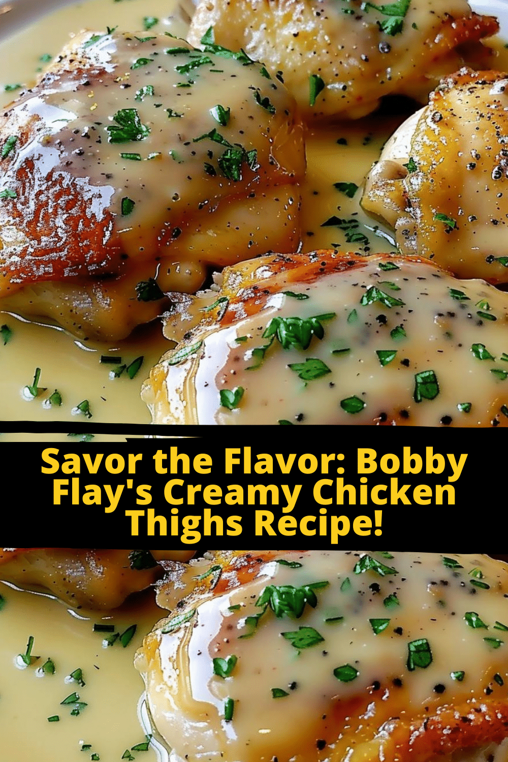 Zesty Lemon Creamy Chicken Thighs Bobby Flay's Creamy Chicken Thighs Recipe Served with Lemon Sauce