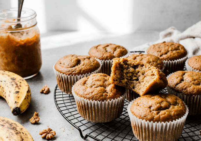 Gluten Free Peanut Butter Banana Muffins