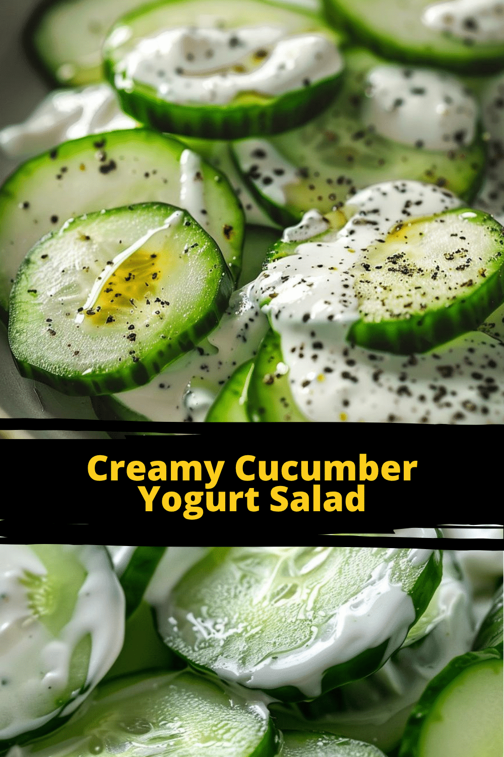Zesty Cucumber Yogurt Mix Healthy Cucumber and Yogurt Salad with Fresh Dill