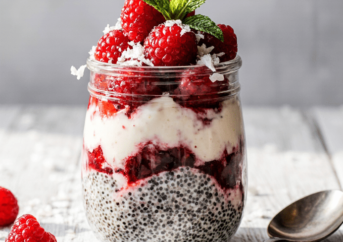 Raspberry Chia Pudding