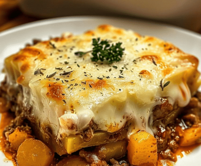 Hobo Casserole with Ground Beef & Potatoes