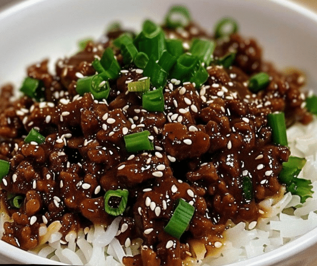 Korean Ground Beef Bowl
