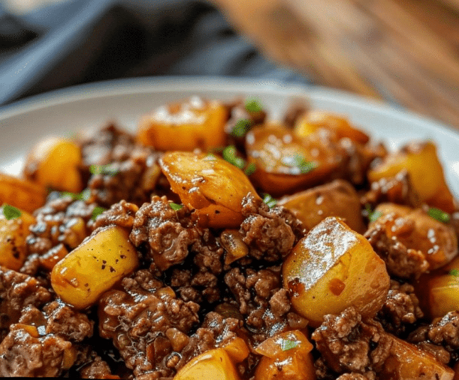 Savory Ground Beef and Potatoes