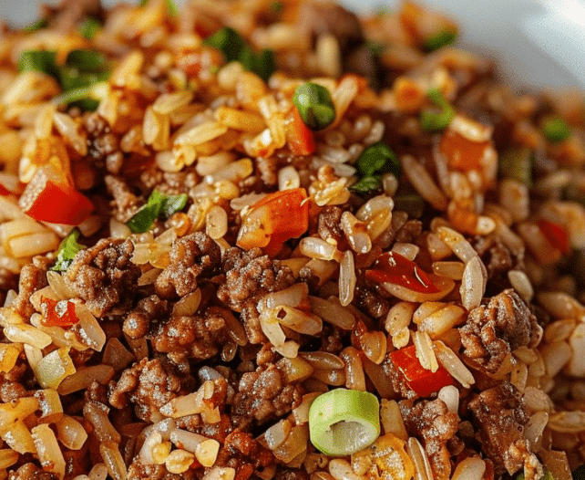 Dirty Rice with Ground Beef