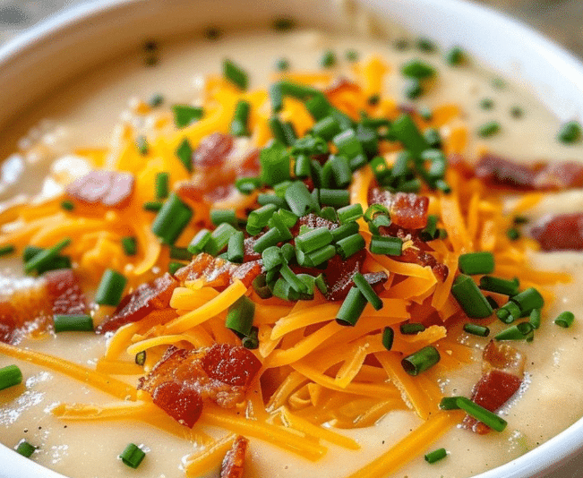 Loaded Baked Potato Soup This Winter