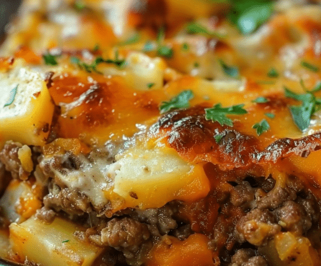 Southern Hamburger and Potato Casserole