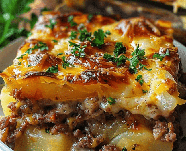 Delicious Hamburger and Potato Casserole