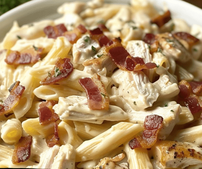 Delicious Creamy Ranch Pasta Creamy Chicken Bacon Ranch Pasta