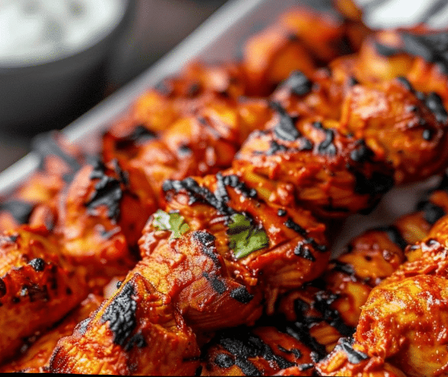 Tandoori Chicken Tikka Skewers