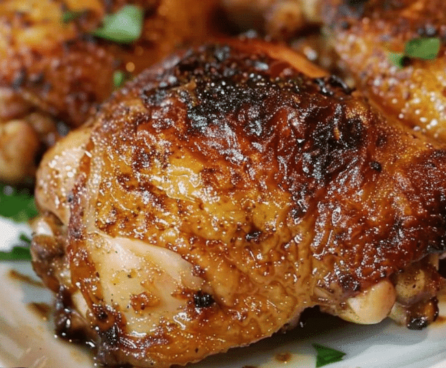 Juicy Baked Chicken Thighs with Spices Baked Boneless Chicken Thighs