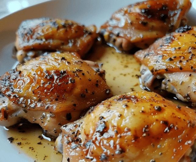 Sizzling Chicken Thighs by Bobby Flay Bobby Flay's Chicken Thighs Recipe