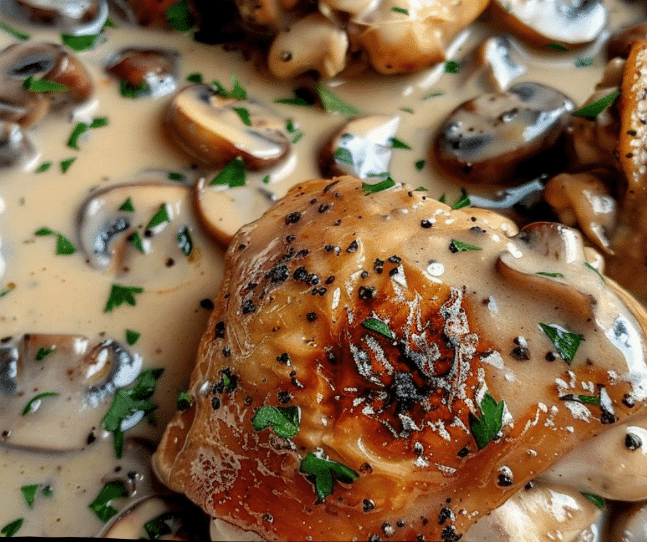 Creamy Garlic Mushroom Chicken Thighs for Cozy Dinners