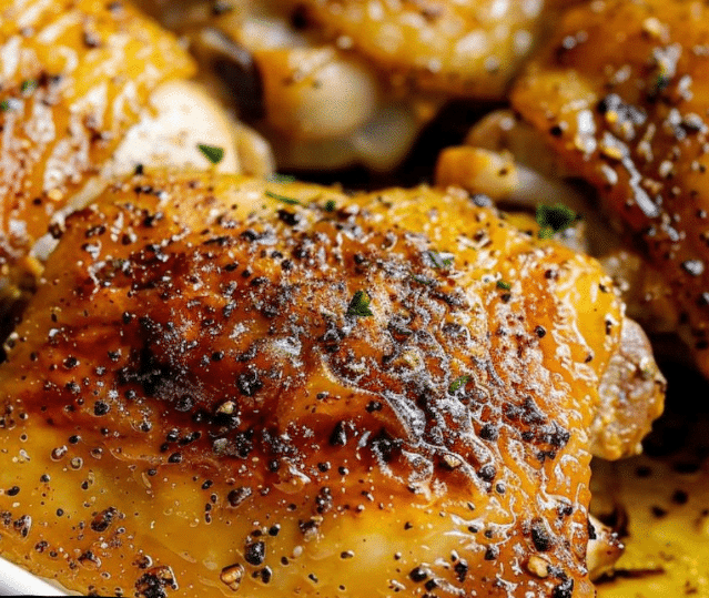 Crispy Oven-Baked Chicken Thighs