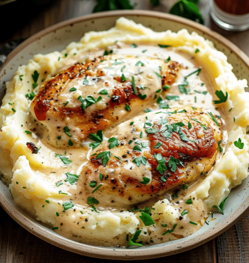 Crockpot Creamy Garlic Parmesan Chicken