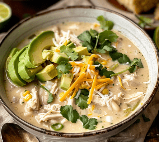 Slow Cooker Creamy White Chicken Chili Recipe for Healthy Family Dinners