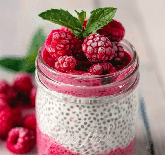 Raspberry Chia Pudding