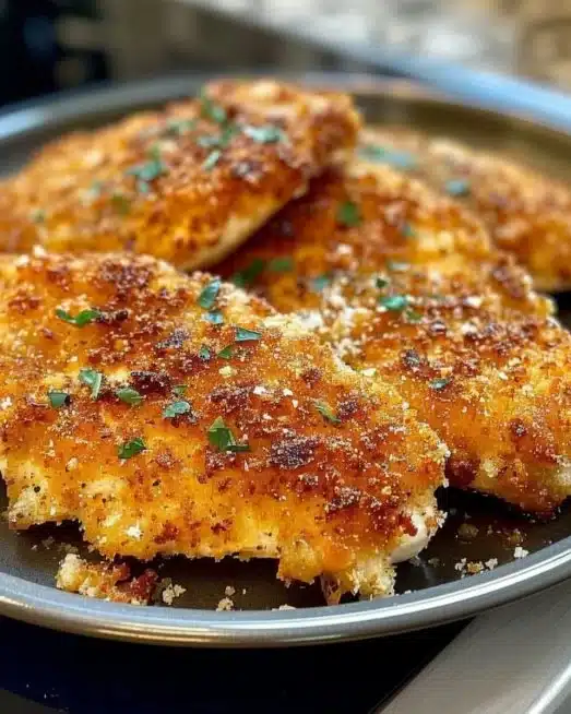 Air Fryer Parmesan Crusted Chicken