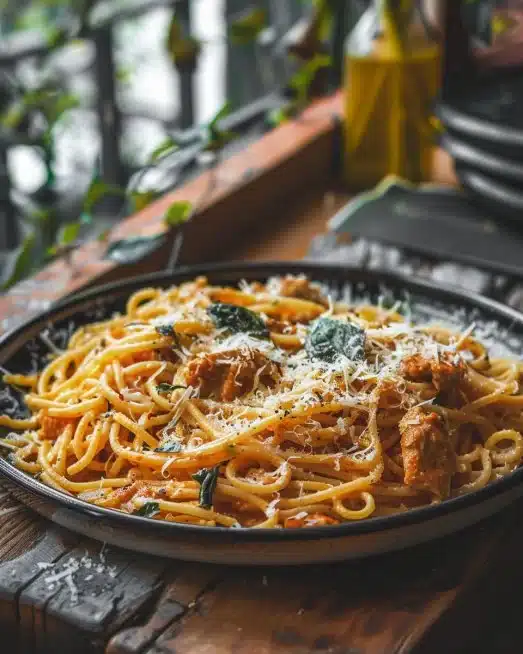 Chicken Garlic Parmesan Pasta