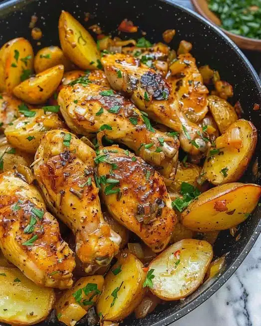 Garlic Butter Chicken and Potatoes