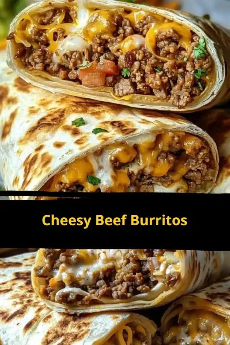 Delicious cheesy beef burritos served with toppings