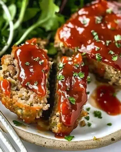 Plate of easy mini meatloaves made with ground turkey