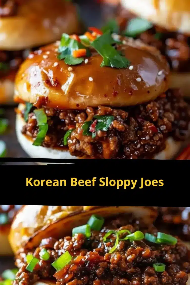 Korean beef sloppy joes served on a plate with fresh toppings