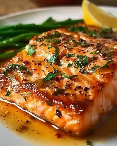 Delicious Texas Roadhouse-inspired salmon dish served on a plate