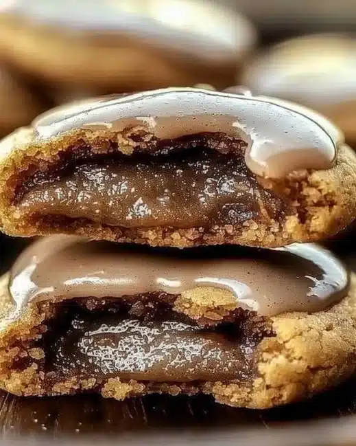 Freshly baked brown sugar cinnamon cookies on a cooling rack