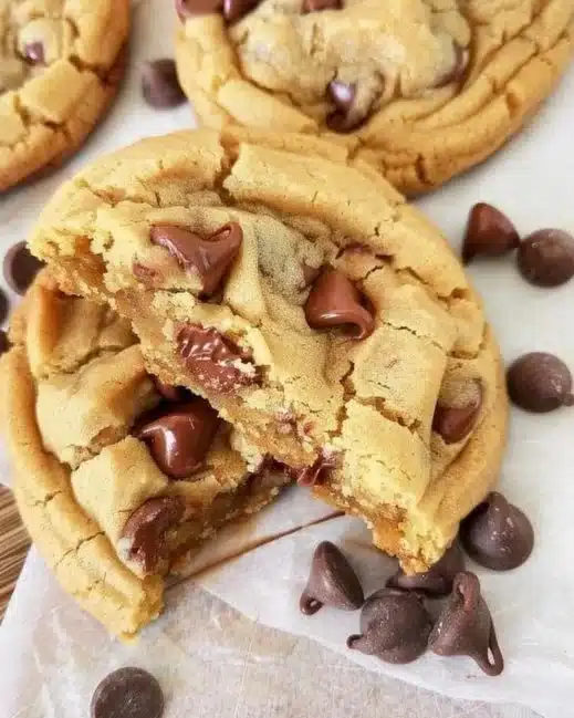 Crumbl-inspired chocolate chip cookies on a plate