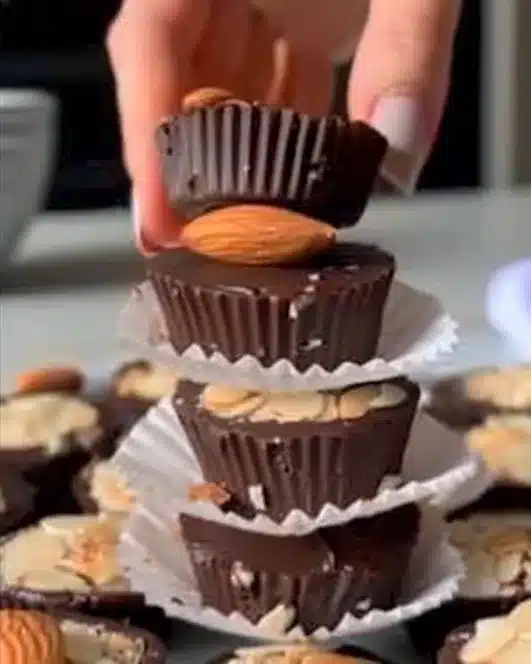 Healthy Almond Joys made with nutritious ingredients for guilt-free snacking.