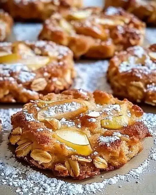 Healthy apple oat cookies baked to perfection, rich in flavor and nutrients.