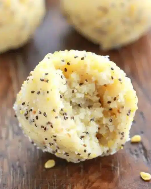Healthy lemon poppy seed energy bites recipe for a nutritious snack
