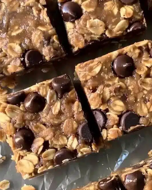 Homemade peanut butter granola bars, healthy snack option packed with nutrients.