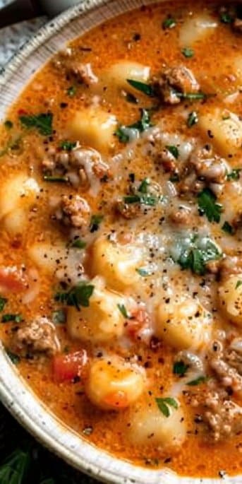 Creamy Italian Sausage Gnocchi Soup