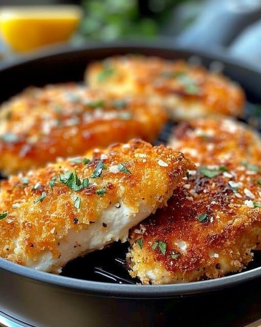 Air Fryer Parmesan Crusted Chicken