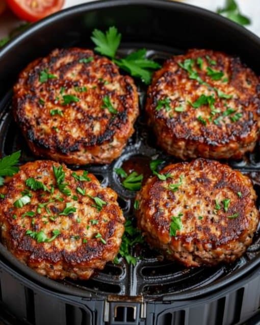 Air Fryer Burgers