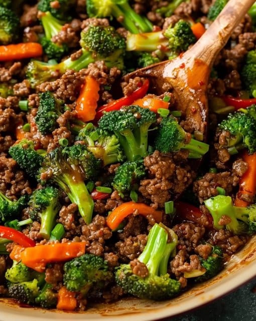 Ground Beef and Broccoli