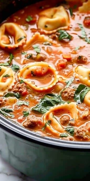 Crockpot Tortellini Soup