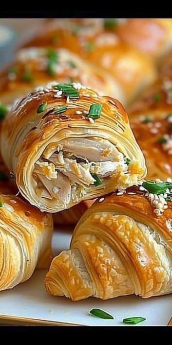 Baked Chicken Stuffed Crescent Rolls