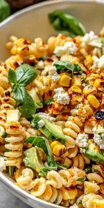 Juicy Street Corn Pasta Salad