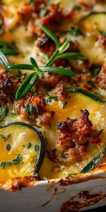 Ground Turkey Zucchini Casserole