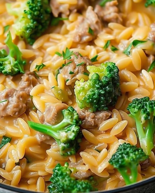 One-Pot Ground Turkey Orzo