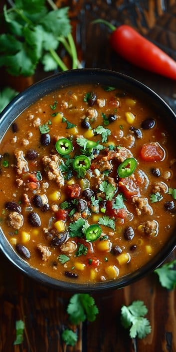 High-Protein Creamy Taco Soup