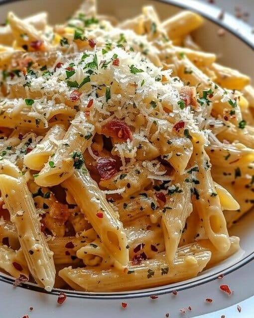 One Pot Creamy Garlic Pasta