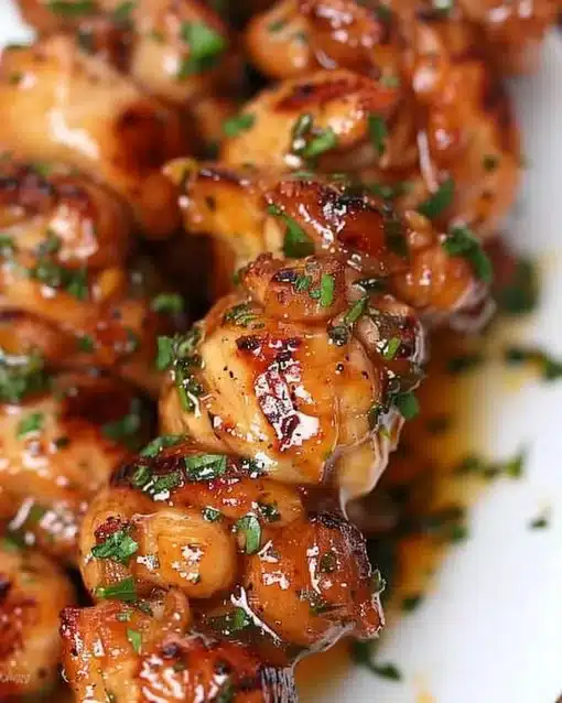 Delicious air fryer chicken skewers, a quick and easy recipe for grilling perfection.
