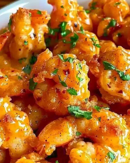 Crispy Bang Bang Shrimp served with a spicy sauce.