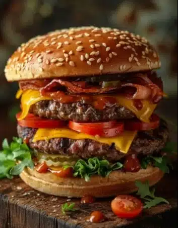 A fresh and tasty Big Mac Wrap filled with beef, lettuce, and special sauce