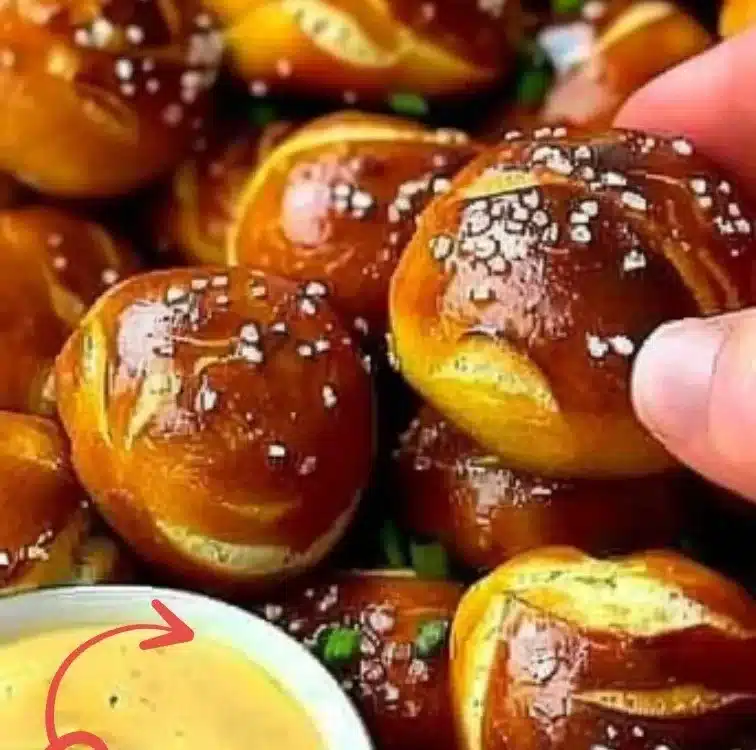 Delicious buttery soft pretzel bites served warm and fresh.
