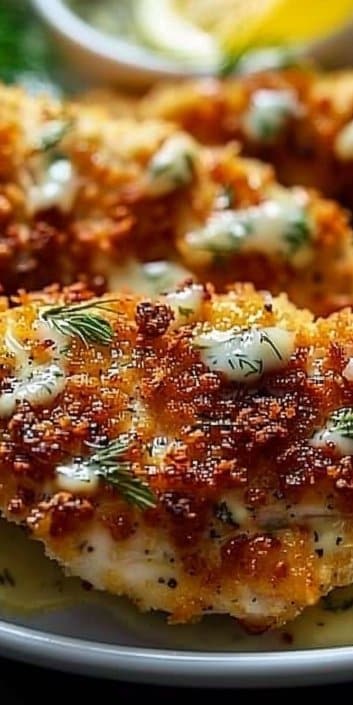 Crispy Dill Pickle Parmesan Chicken